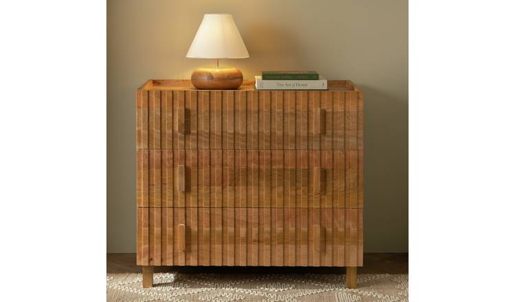 Habitat Jericho 3 Drawer Chest - Natural