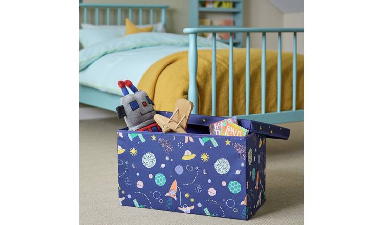 Habitat Kids Space Foldable Ottoman Box - Blue