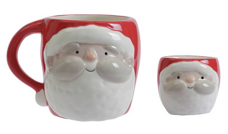 Argos Home Christmas Santa Mug and Egg Cup