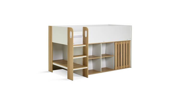 Habitat Norah Teen Slatted Bunk Bed with Mattress - White