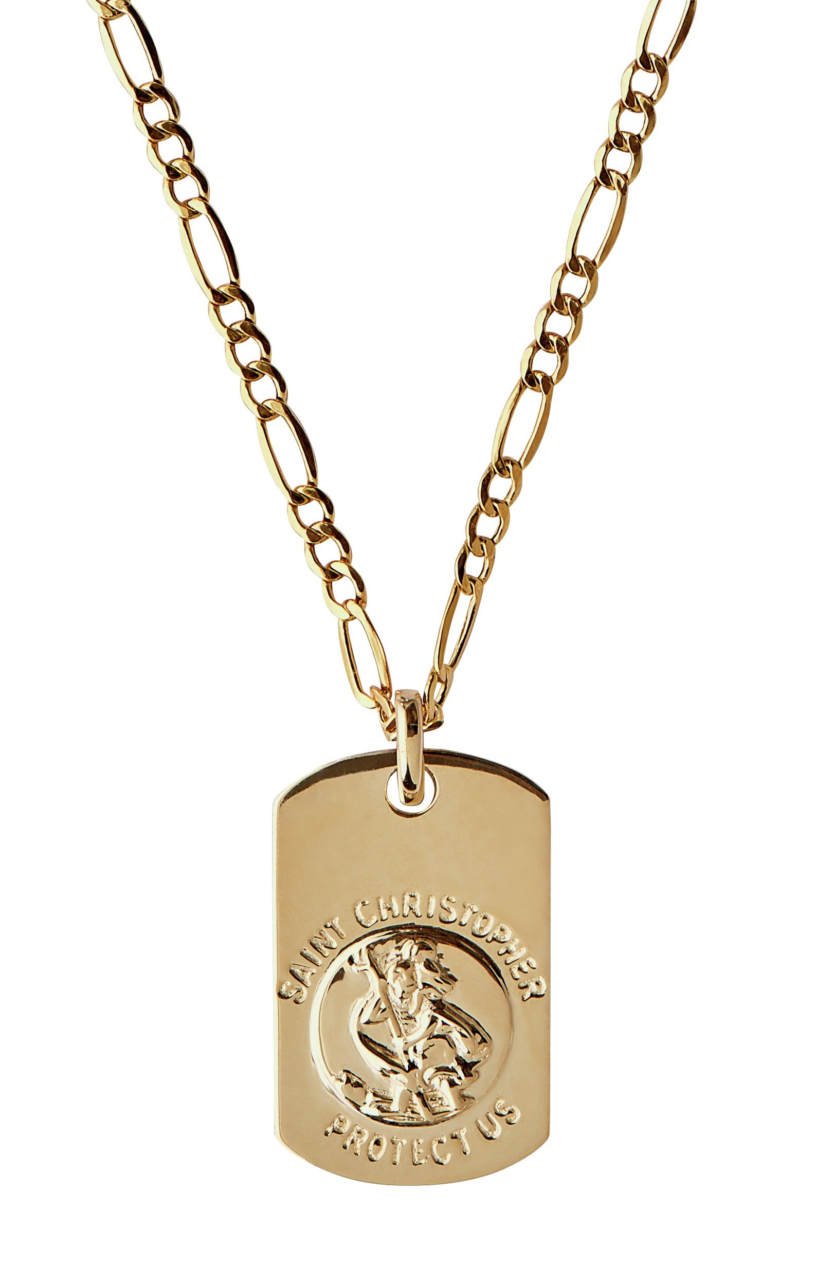 Domain 9ct Gold and Sterling Silver Dad Dog Tag Pendant.