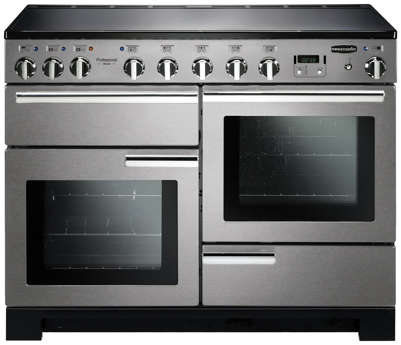 Rangemaster Professional Deluxe 110cm Range Cooker - S/Steel