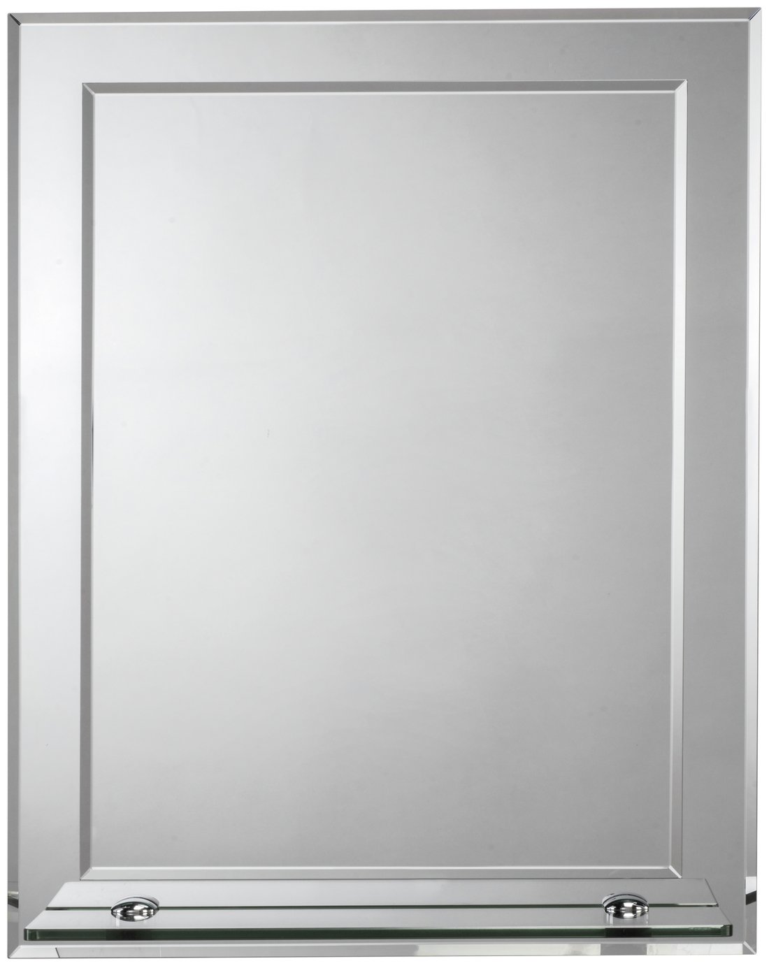Croydex Rydal Double Layer Wall Mirror with Shelf