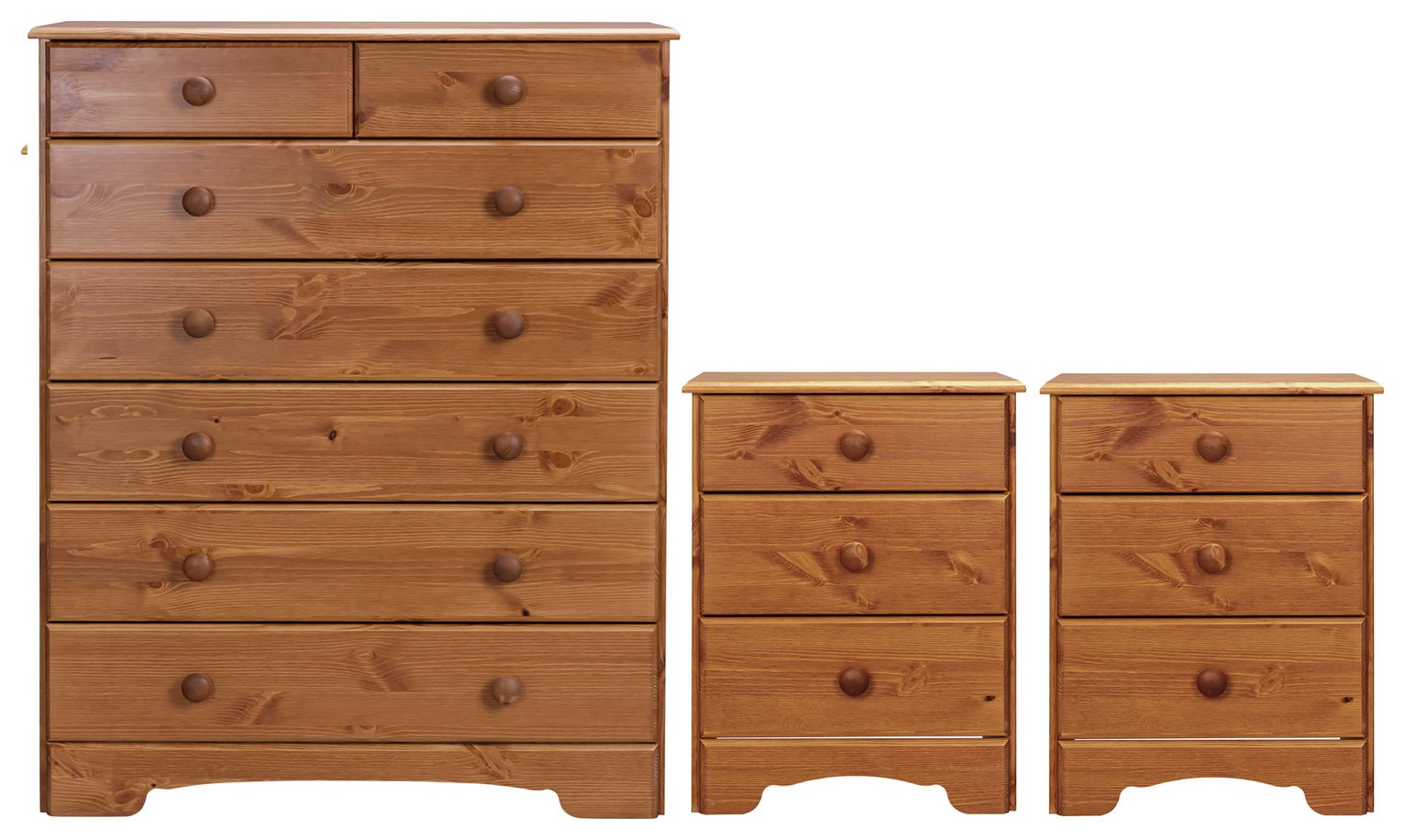 Argos Home Nordic 2 Bedsides & 5+2 Drawer Package