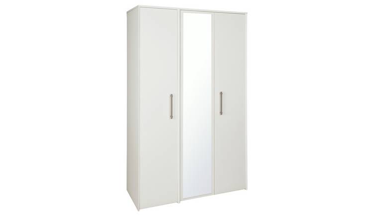 Buy Victoria 3 Door Mirrored Wardrobe White Wardrobes Argos