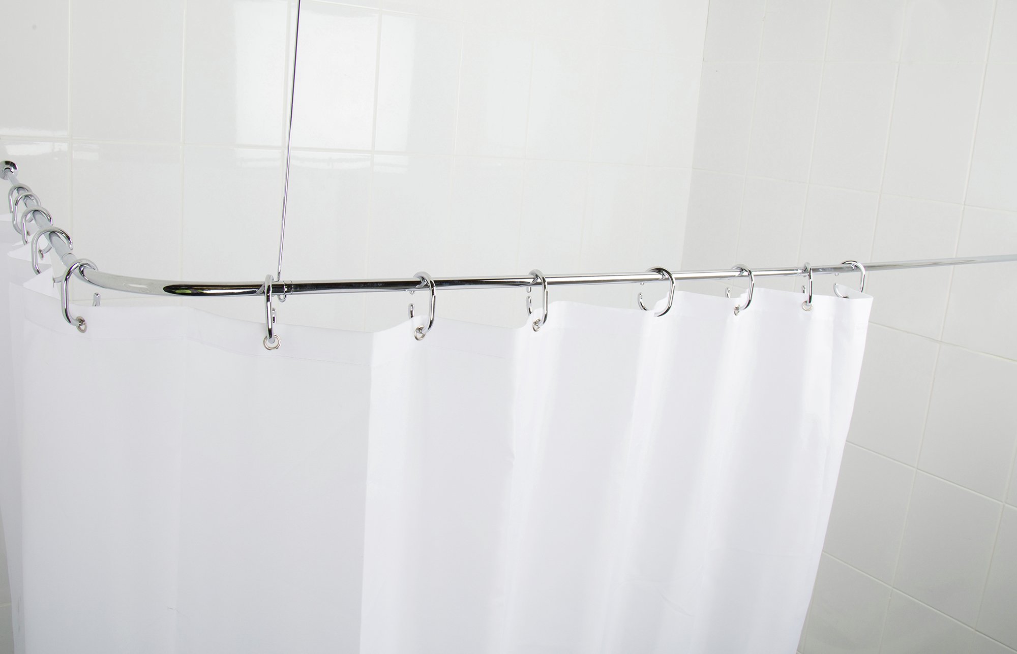 Croydex Fineline S Steel Shower Curtain Rod & Rings Set Reviews