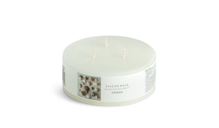 Habitat Large Core Plus Candle Wax Refill - Seaside Walk