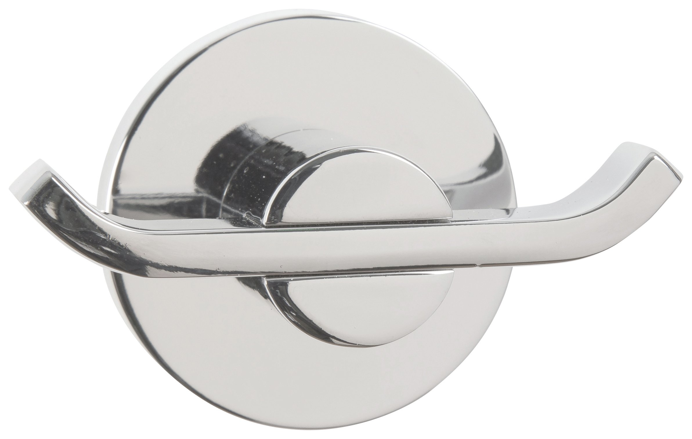 Croydex Metra Set of 2 Flexi Fit Double Robe Hooks - Chrome