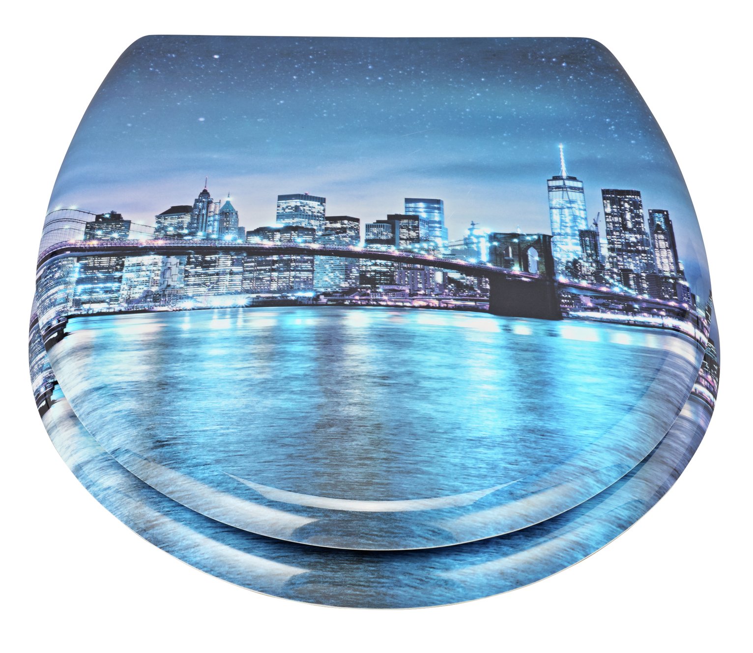 Argos Home New York Skyline Slow Close Toilet Seat