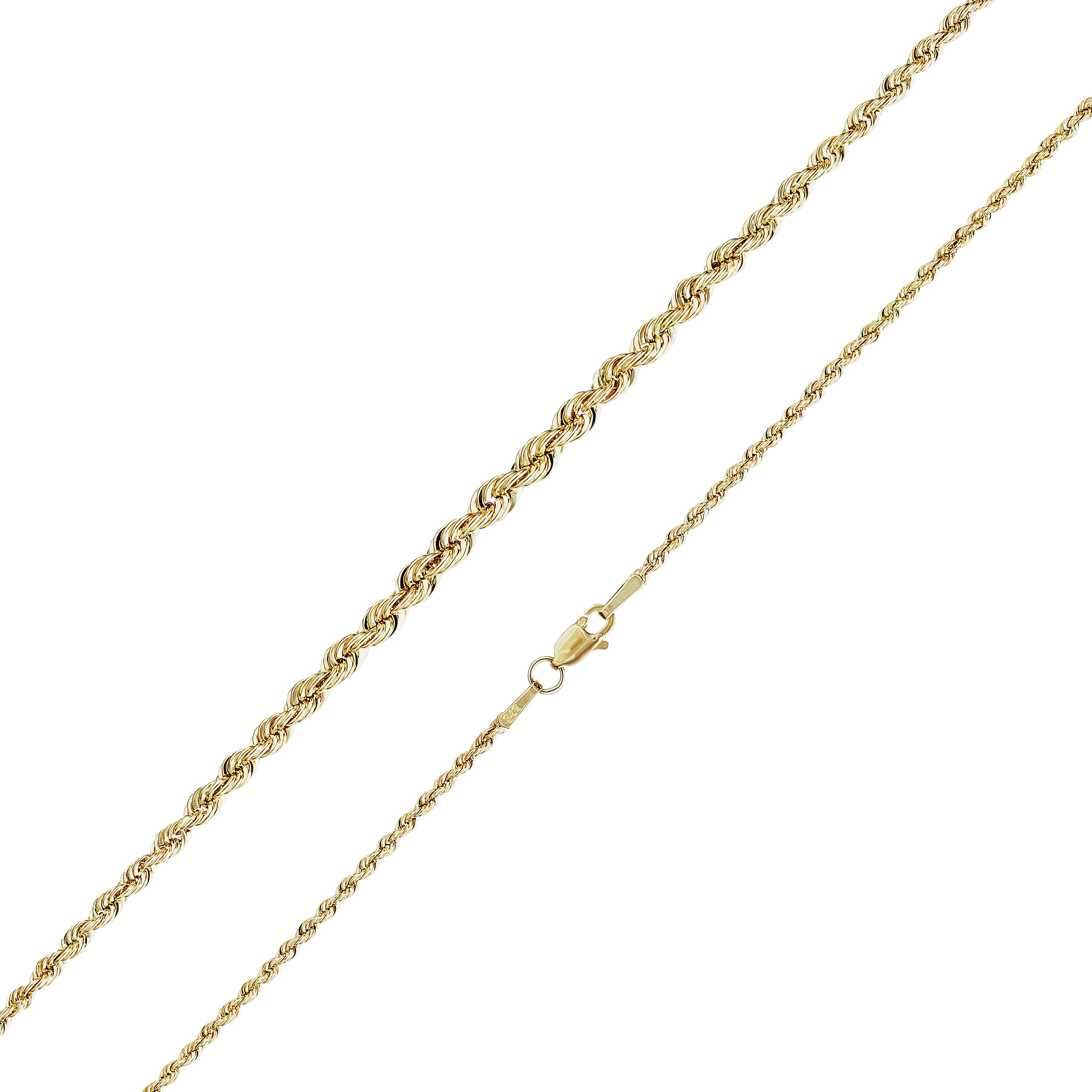 Revere Hollow 9ct Gold Rope Chain 18 Inch Necklace Review