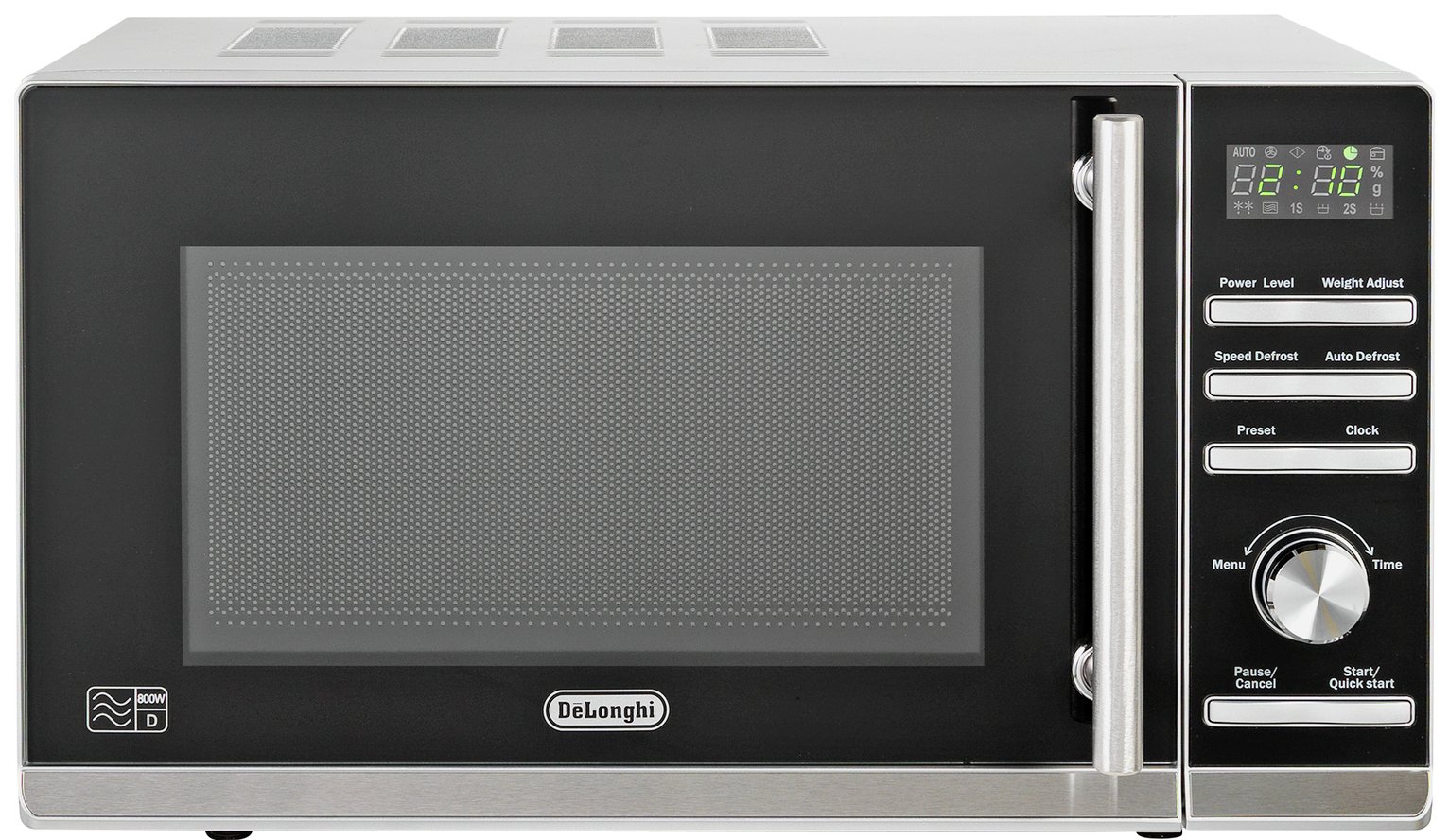 De Longhi Standard Microwave P80ZVA Silver 7235483 Argos