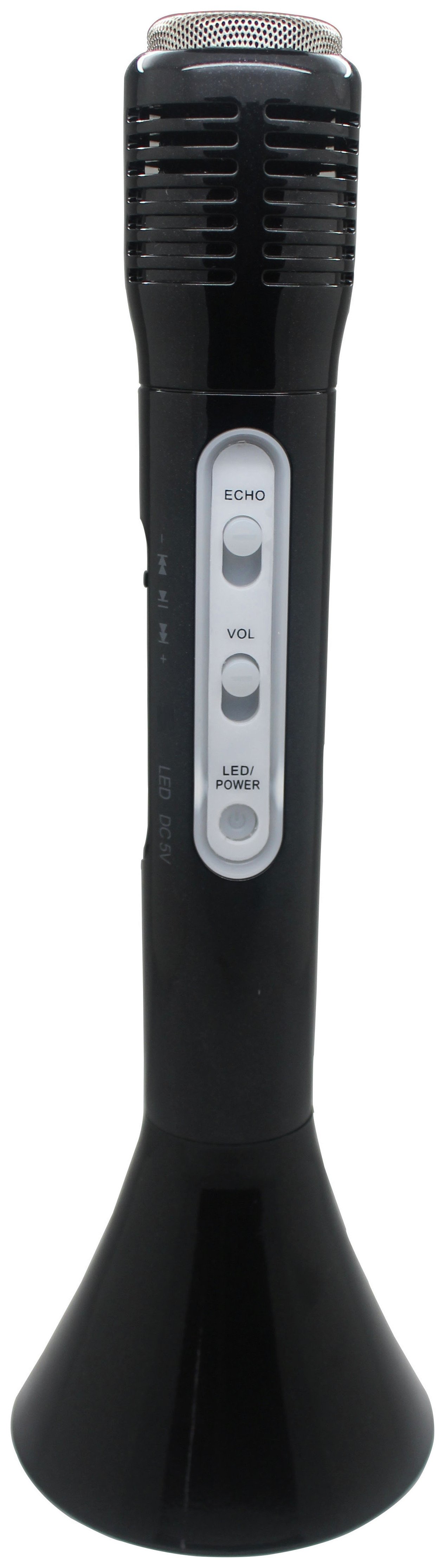 Light Up Bluetooth Wireless Microphone - Black