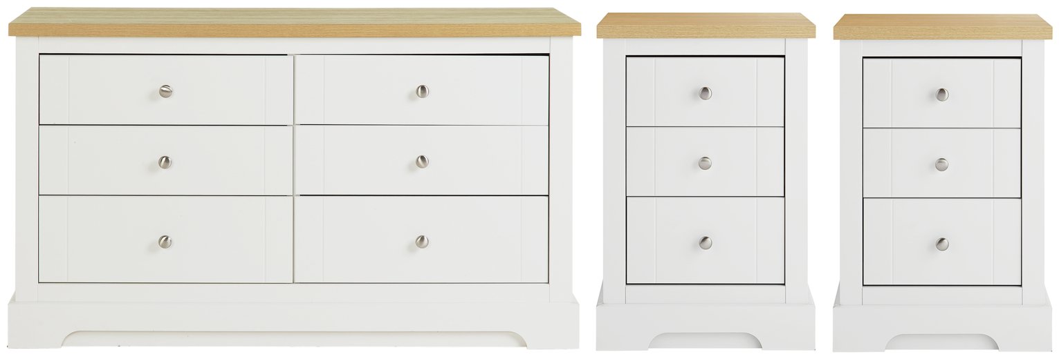 Argos Home Westbury 2 Bedsides & 6 Drawer Package -White review