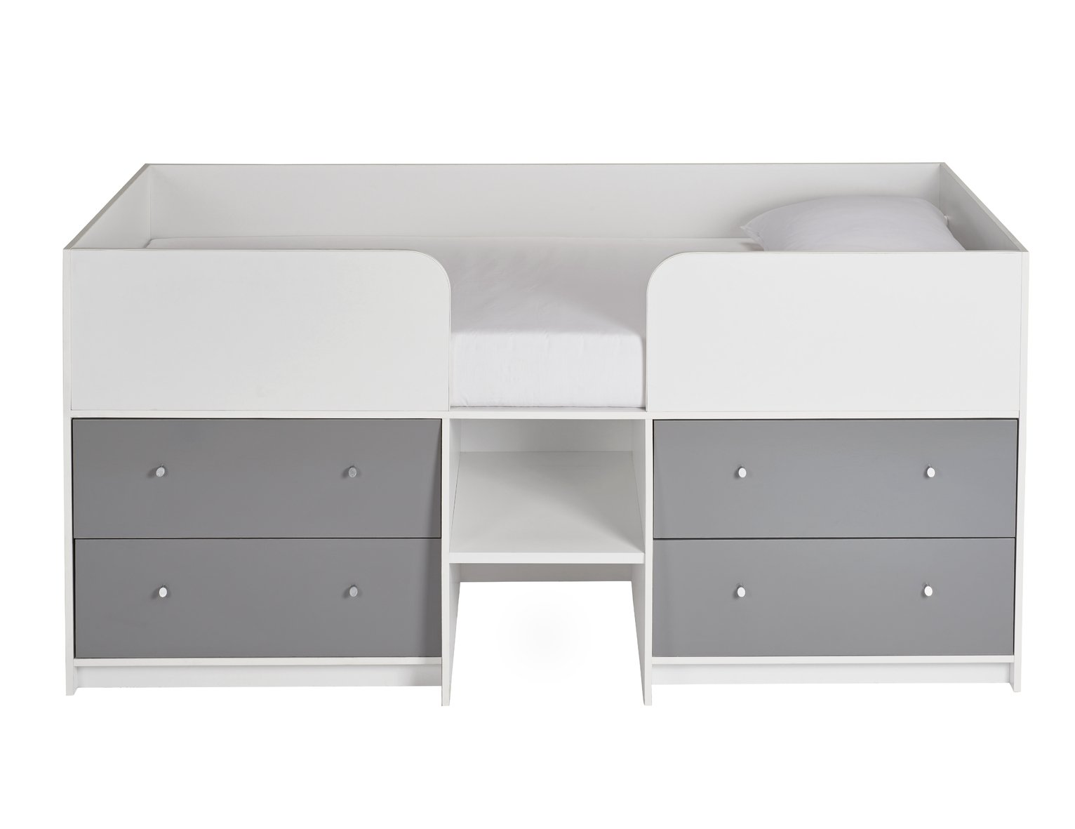 Argos Home Malibu White & Grey Gloss Shorty Mid Sleeper Reviews