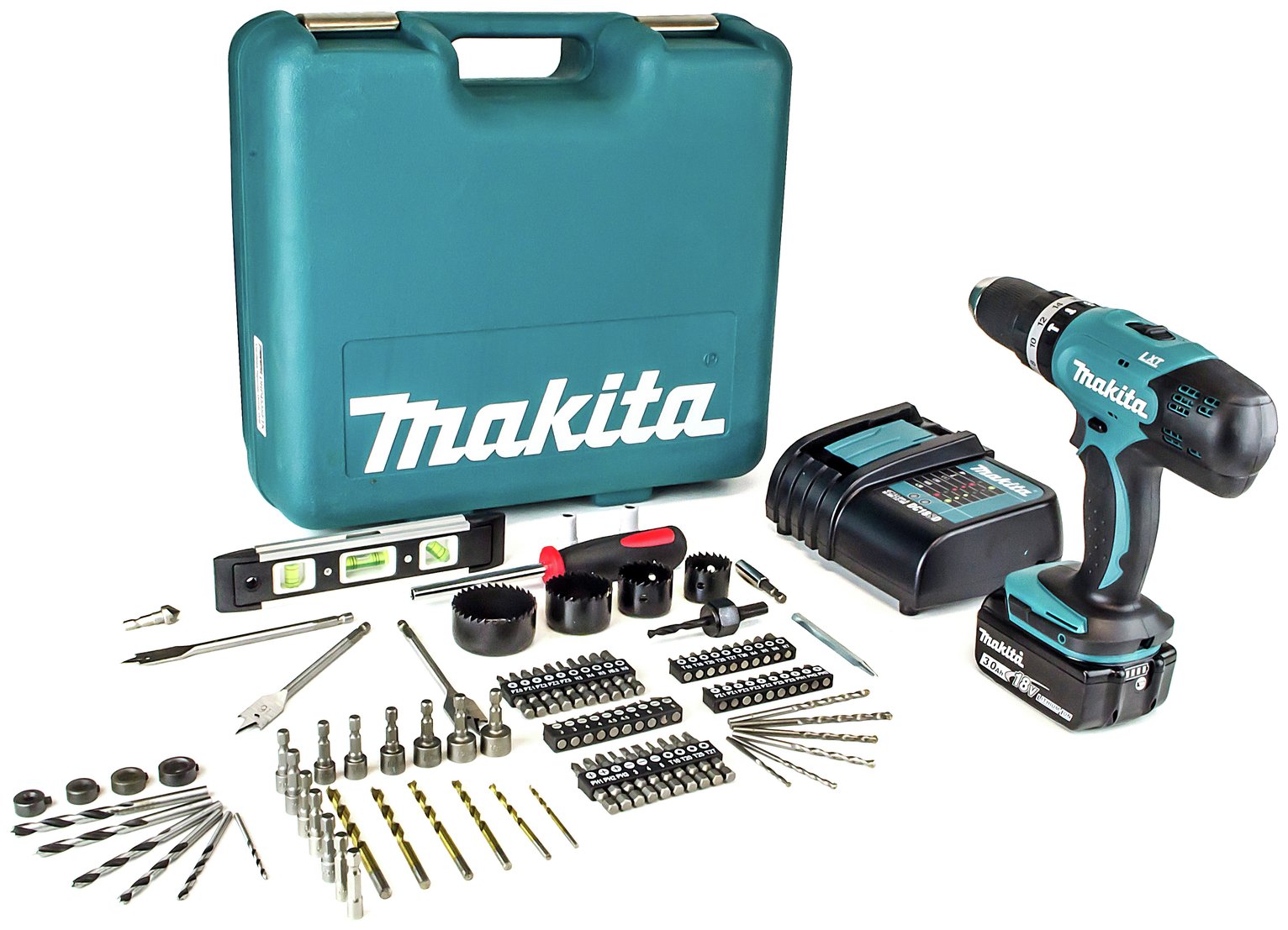 Makita LXT 3Ah Cordless Combi Drill 101 Accessories - 18V