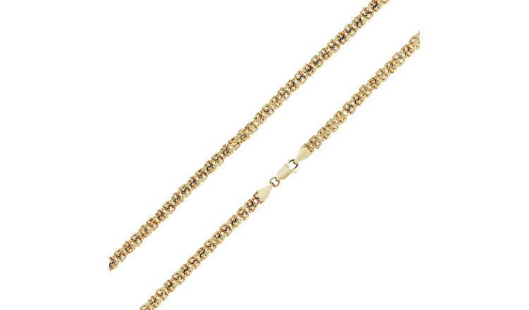Revere 9ct Gold Fancy Chain 18in Necklace