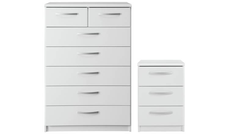 Buy Argos Home Hallingford Bedside 5 2 Drawer Chest Set
