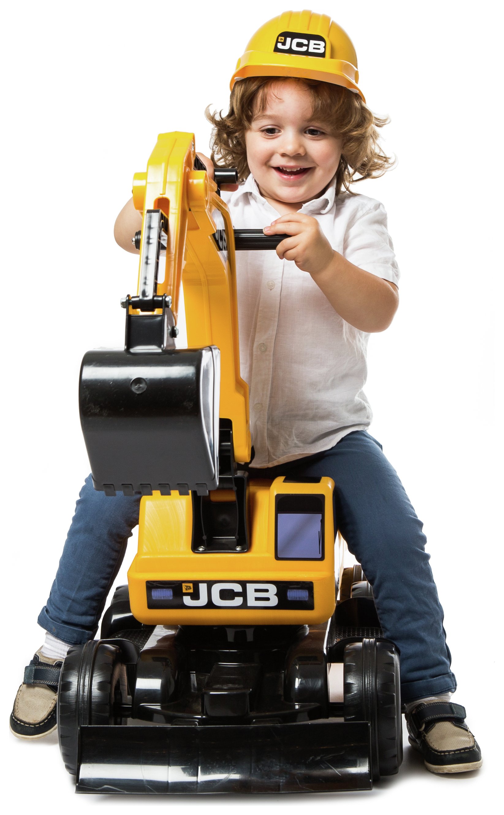 JCB Excavator Trailer and Helmet Ride On Review