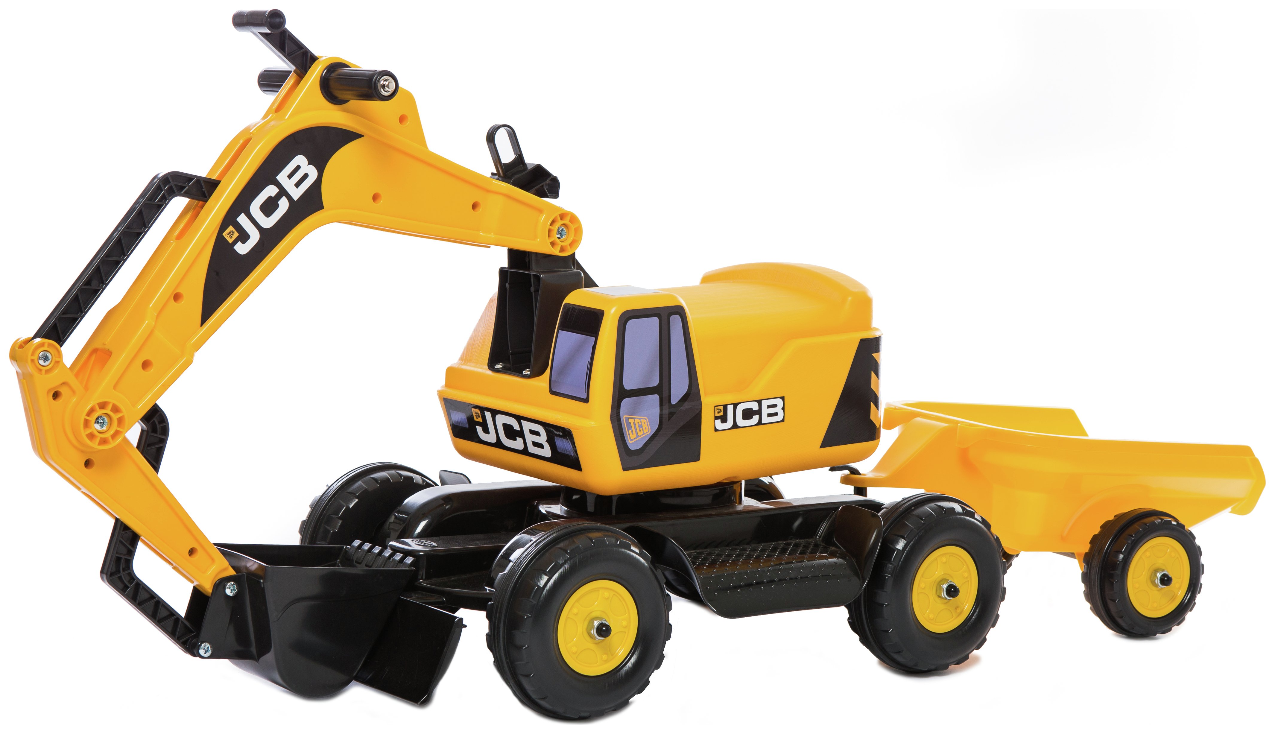 JCB Excavator Trailer and Helmet Ride On Reviews