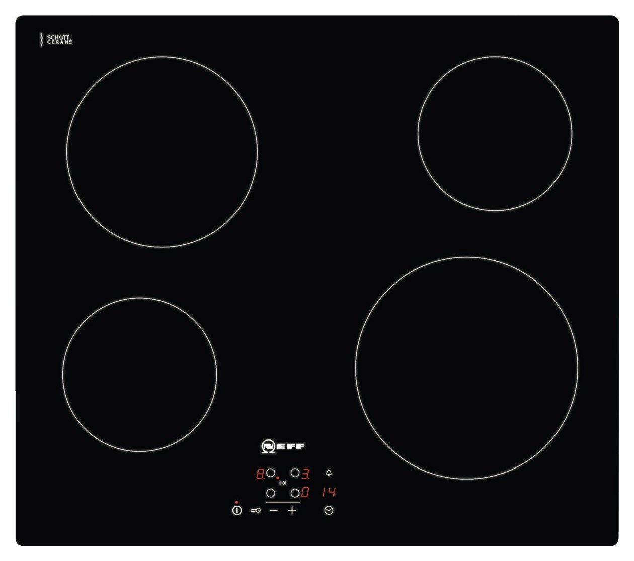 Neff T10B40X2 Electric Ceramic Hob - Black