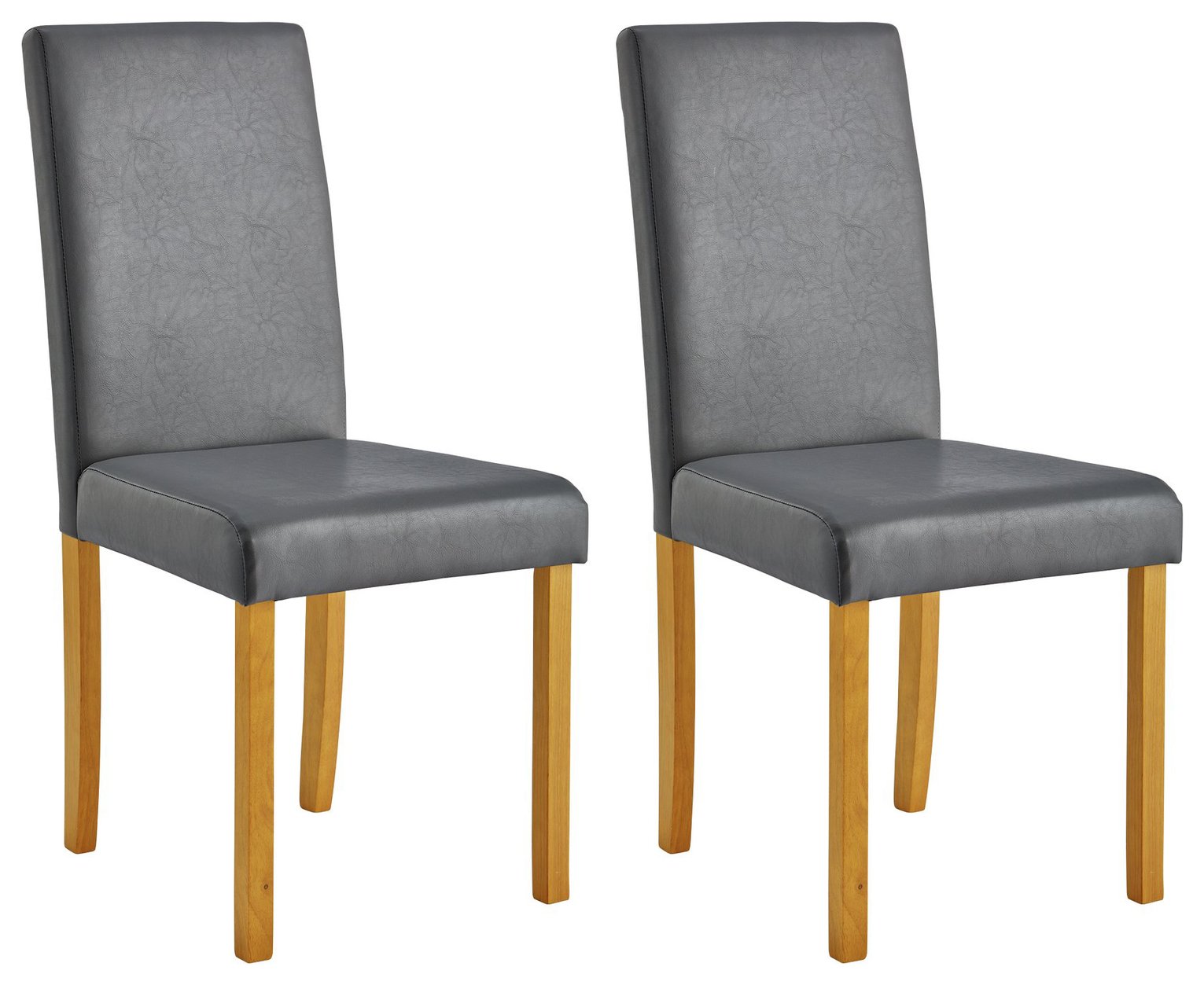 Argos Home Pair of Leather Effect Midback Chairs review