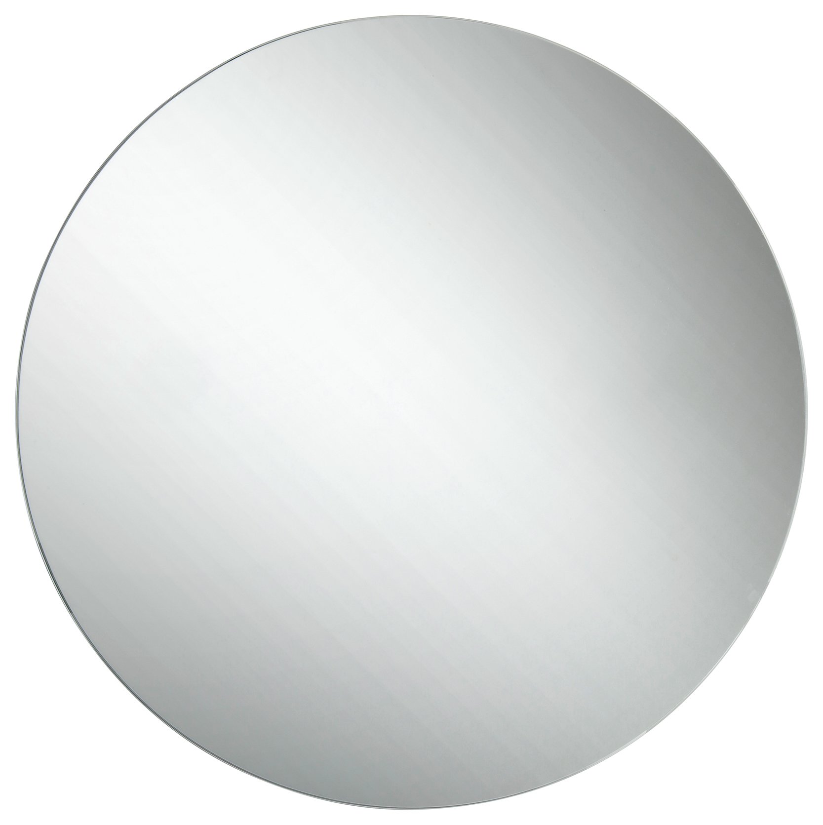 Croydex Severn Round Stainless Steel Mirrored Door Cabinet