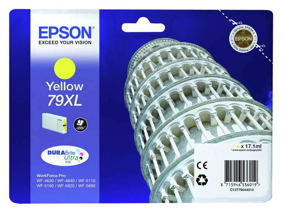 Epson Tower of Pisa 79XL 17.1 ml Yellow Ink Cartridge
