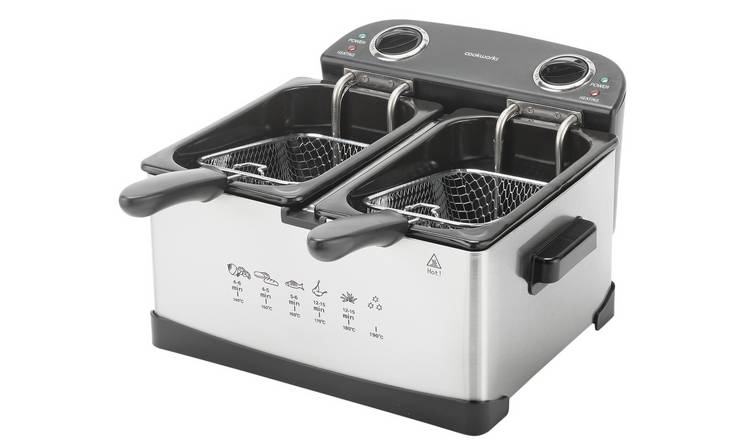 Buy Cookworks Twin Professional Deep Fat Fryer Air fryers and fryers Argos