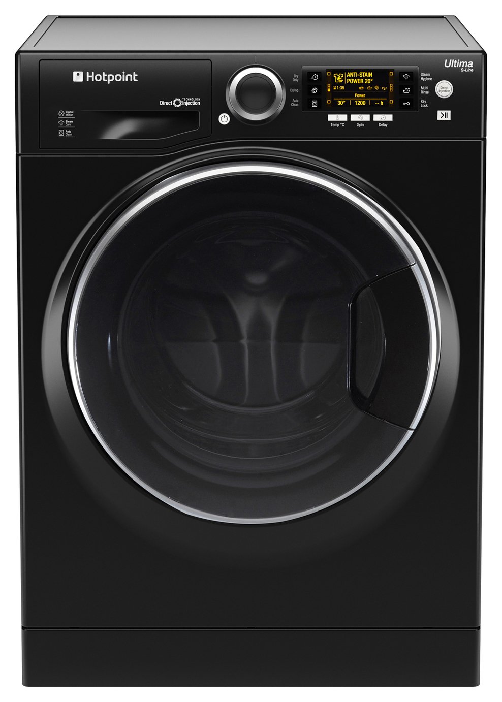 Hotpoint RD966JKD 9KG / 6KG 1600 Spin Washer Dryer - Black