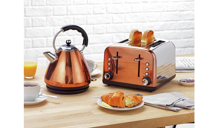 Bronze kettle and on sale toaster