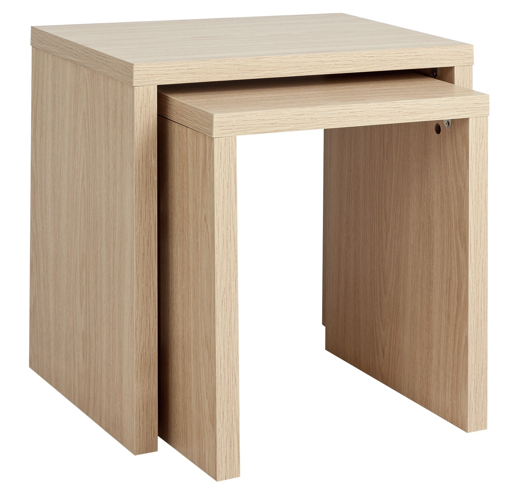 Argos Home Oscar Nest of 2 Tables - Oak Effect