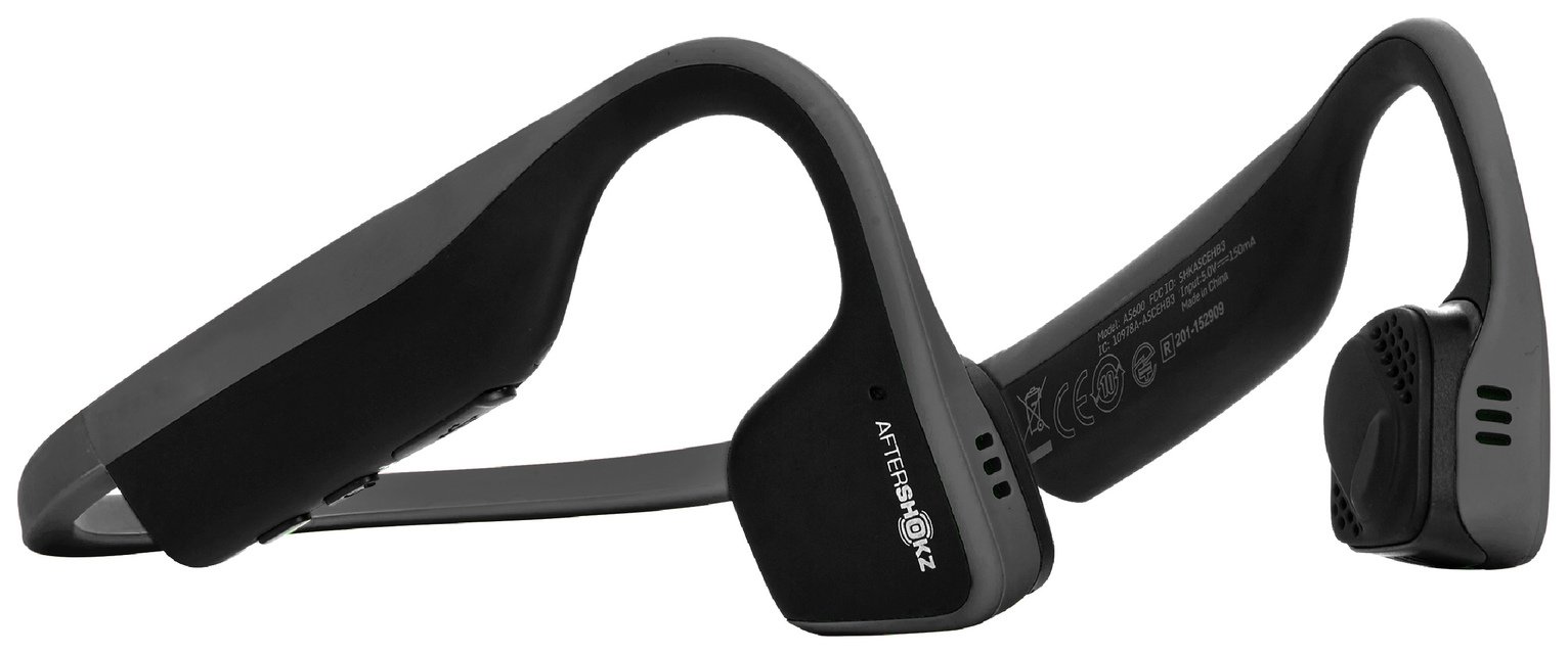 AfterShokz Trekz Titanium Bone Conduction Headphones - Grey