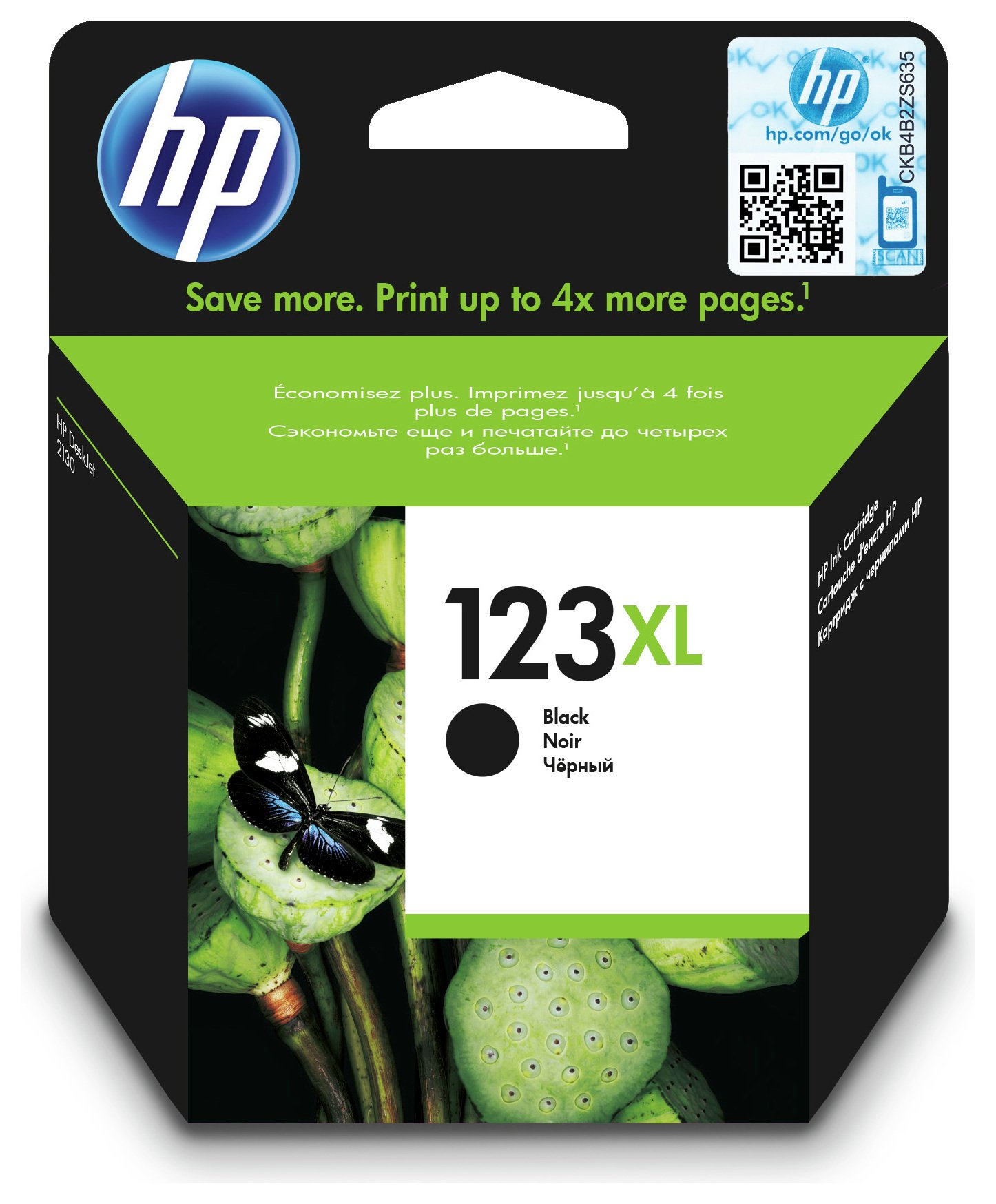 HP 123XL Black LaserJet Toner Cartridge