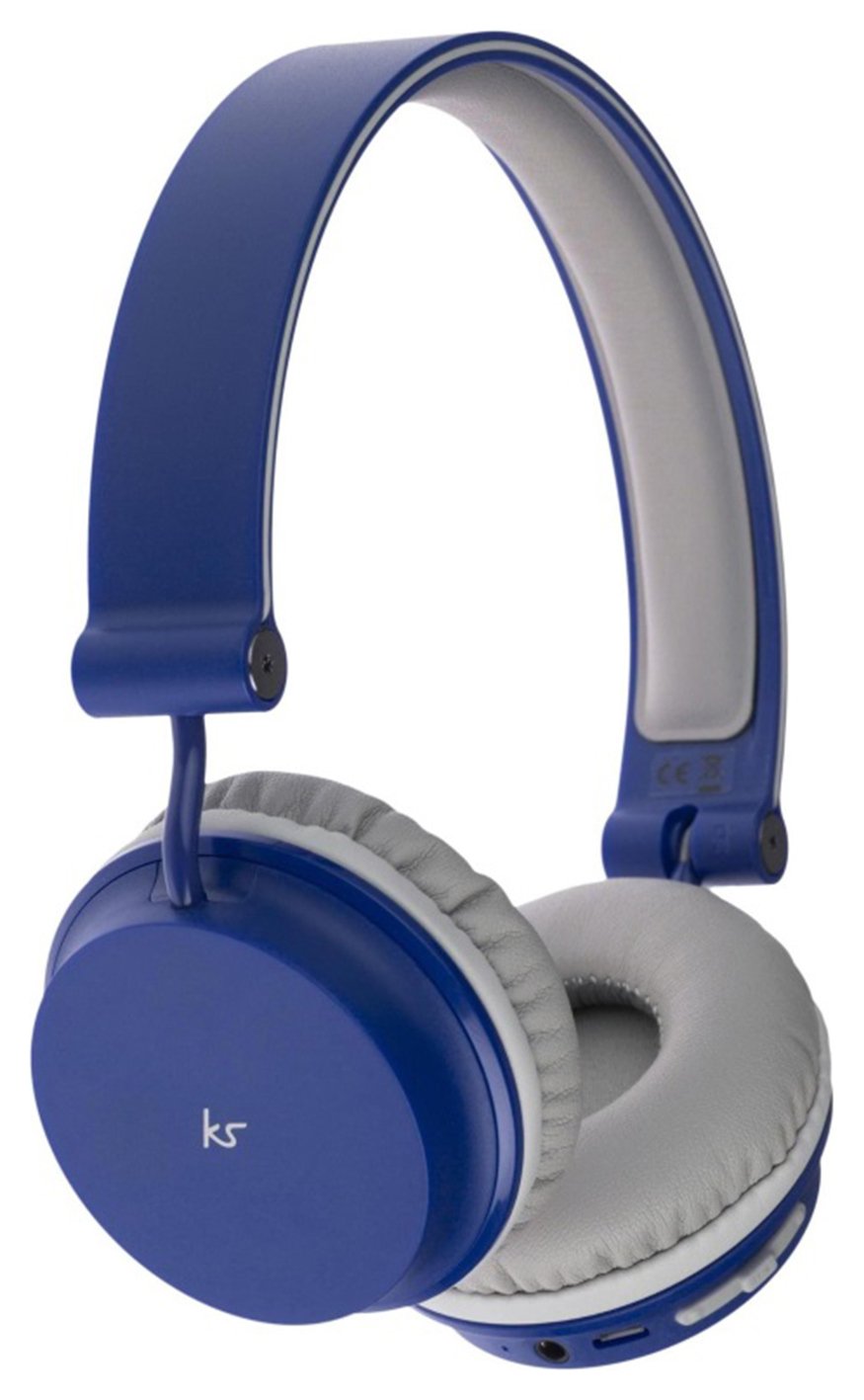 KitSound Metro Wireless On-Ear Headphones - Blue