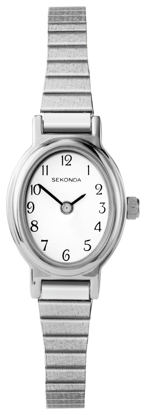 Sekonda Ladies Silver Colour Expander Bracelet Watch (7244254) | Argos ...