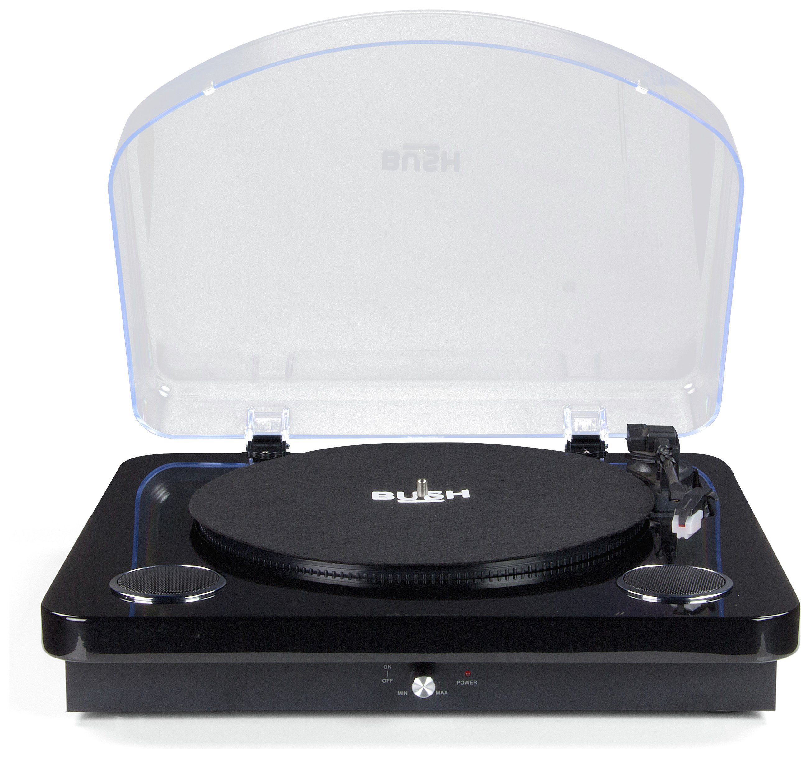 Bush Turntable with Speakers - Black.