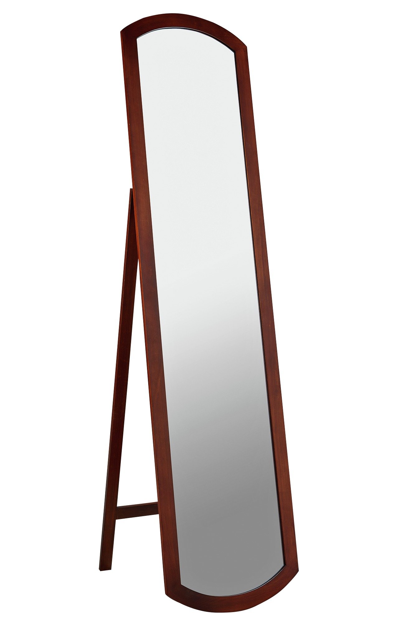 Collection Full Length Wooden Cheval Mirror - Walnut
