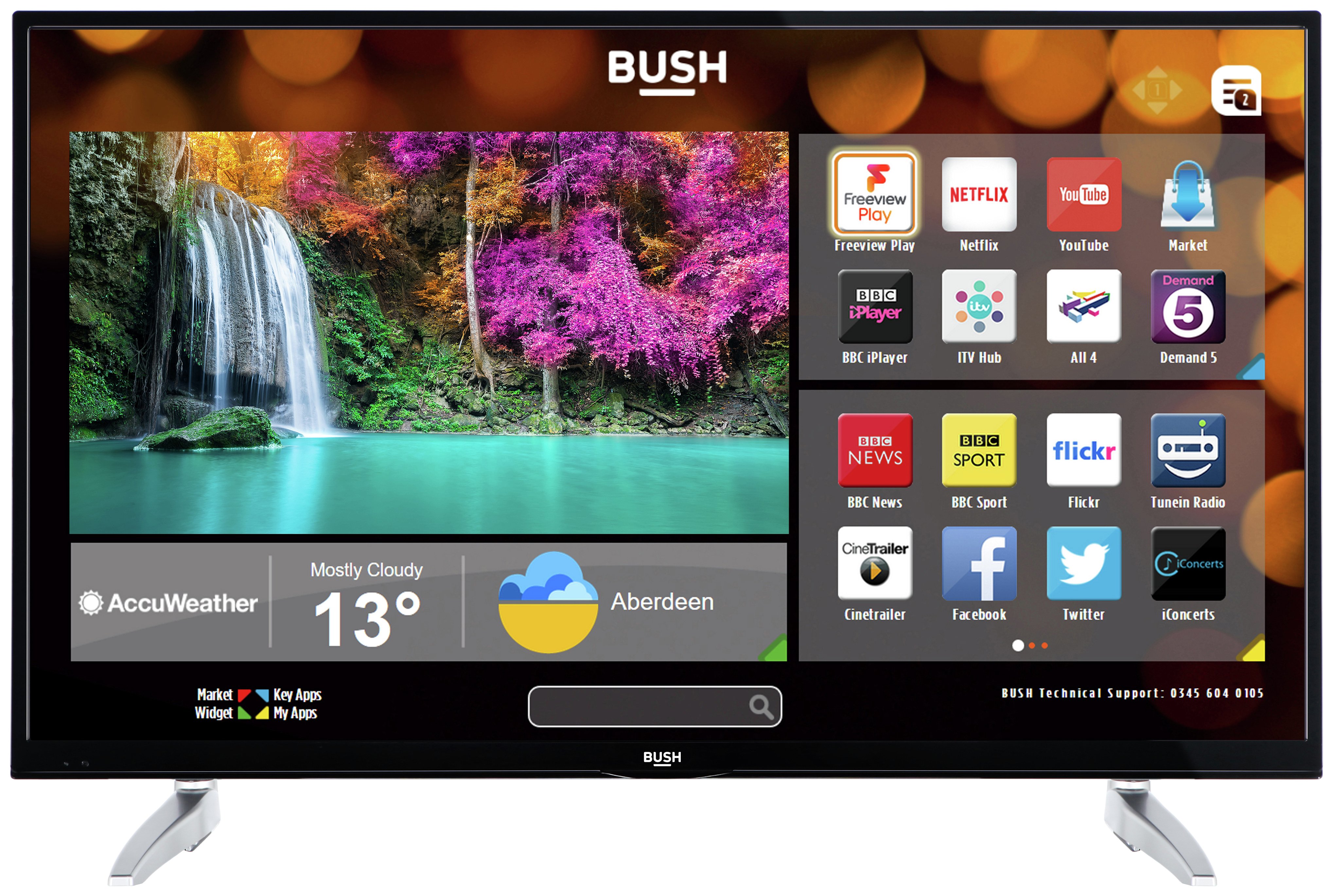Bush 43 Inch 4K Ultra HD Smart TV.