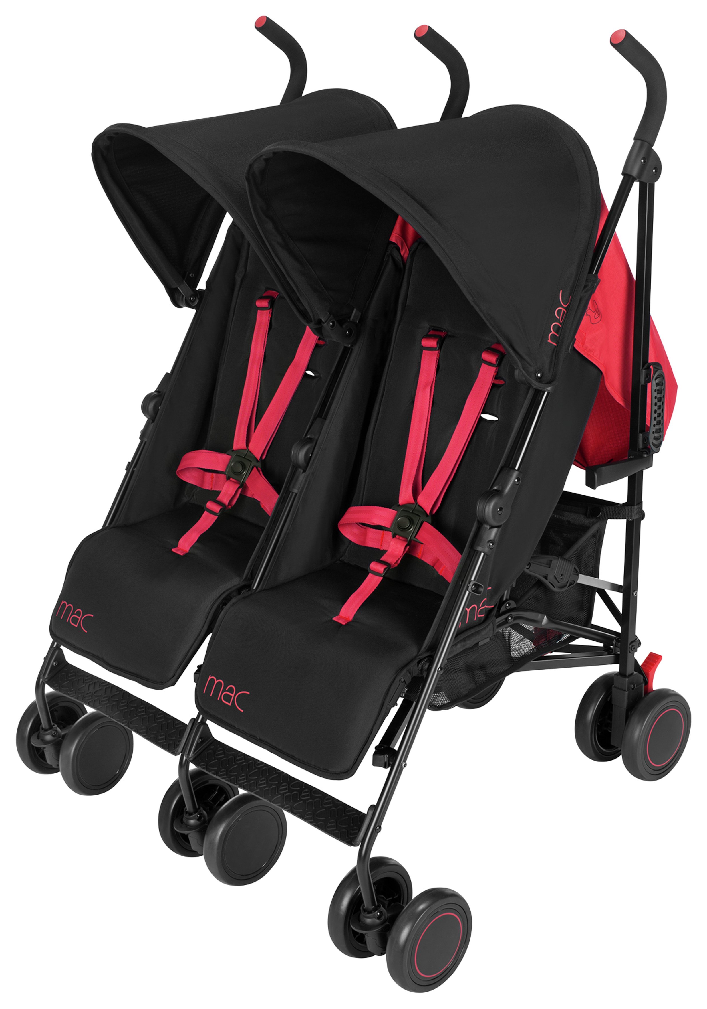 Mac by Maclaren Black Twin Pushchair 