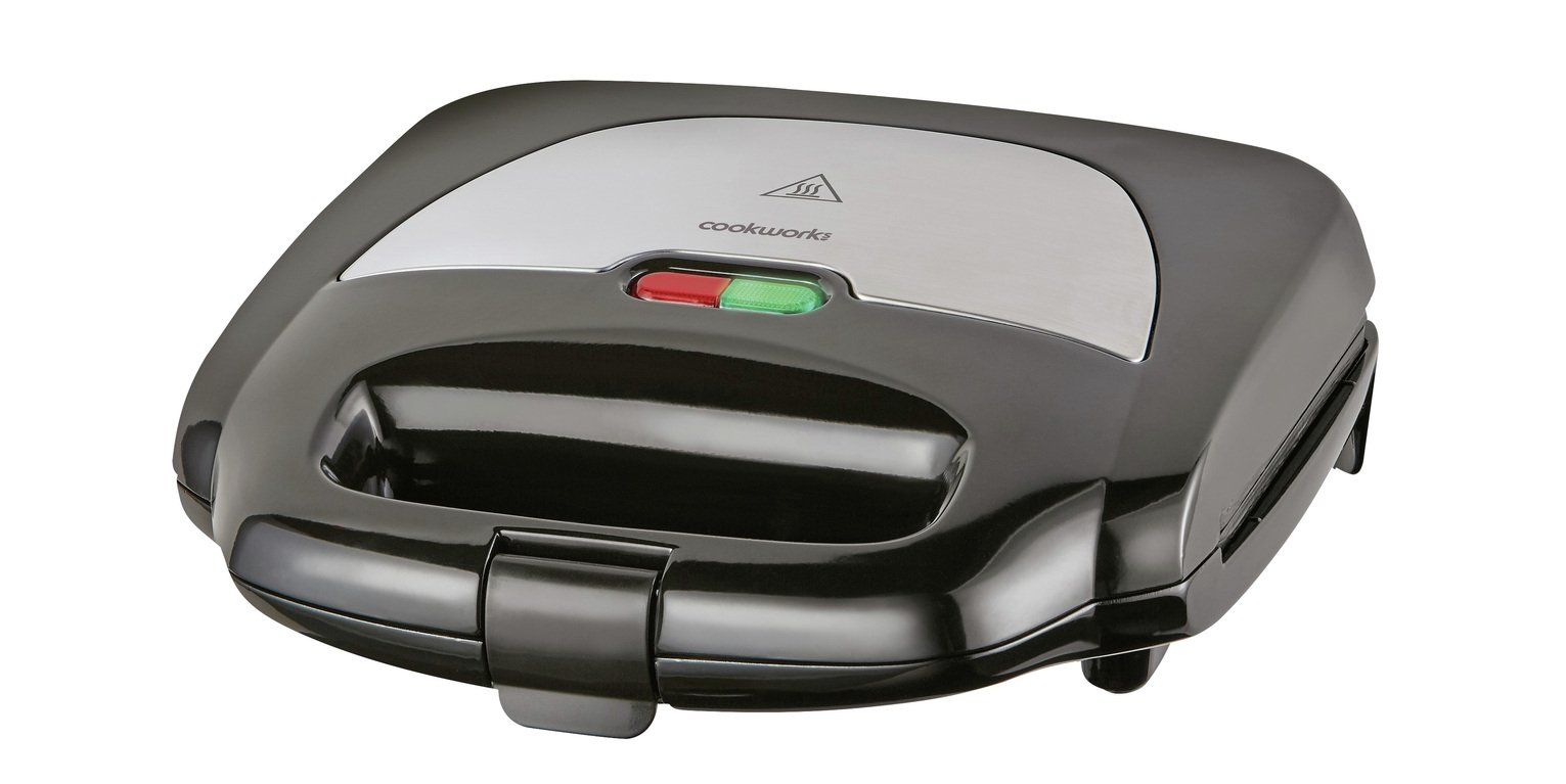 Cookworks 2 Portion Sandwich Toaster - Black