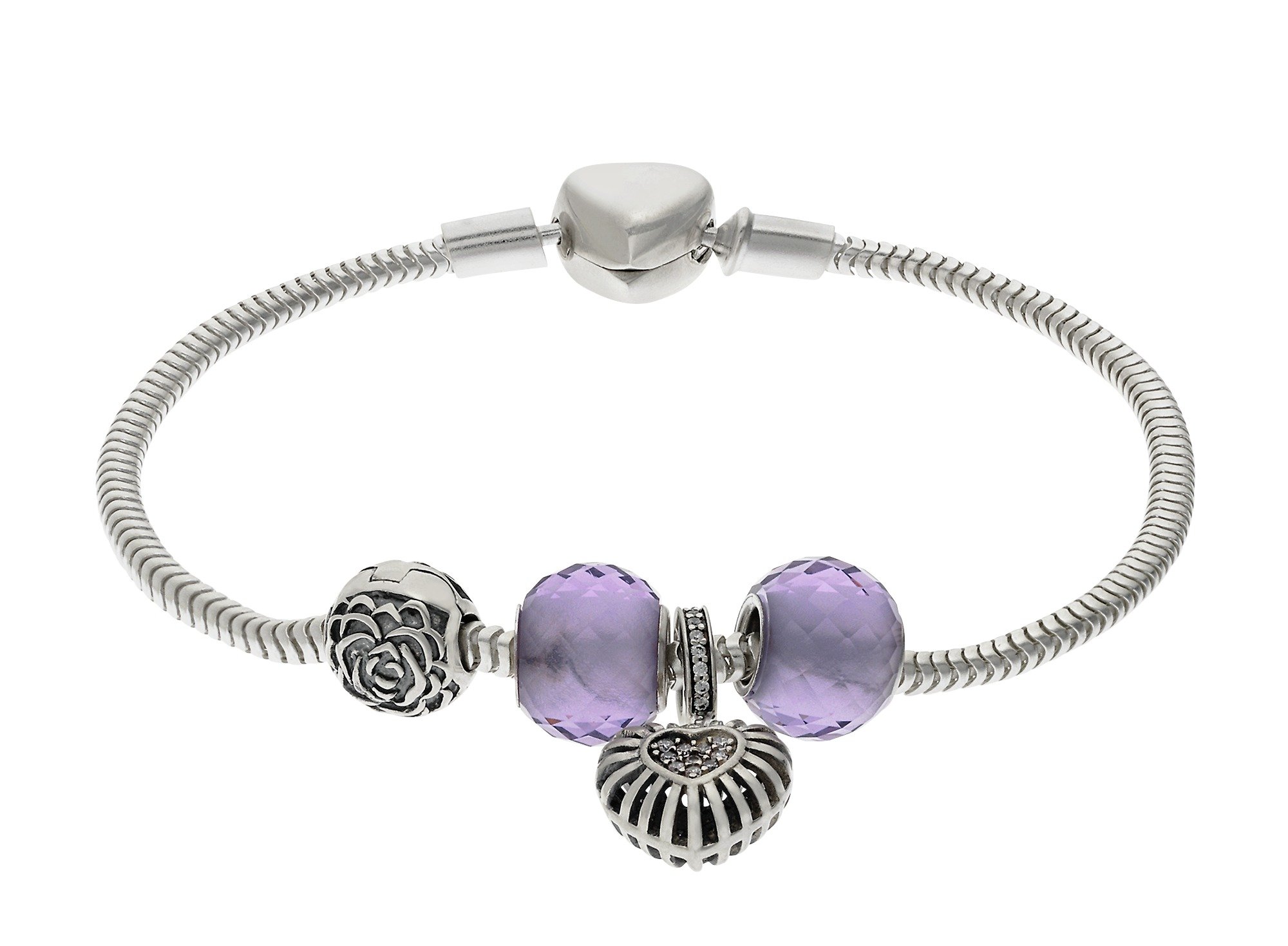 Moon & Back Sterling Silver Purple Made Up Charm Bracelet Review