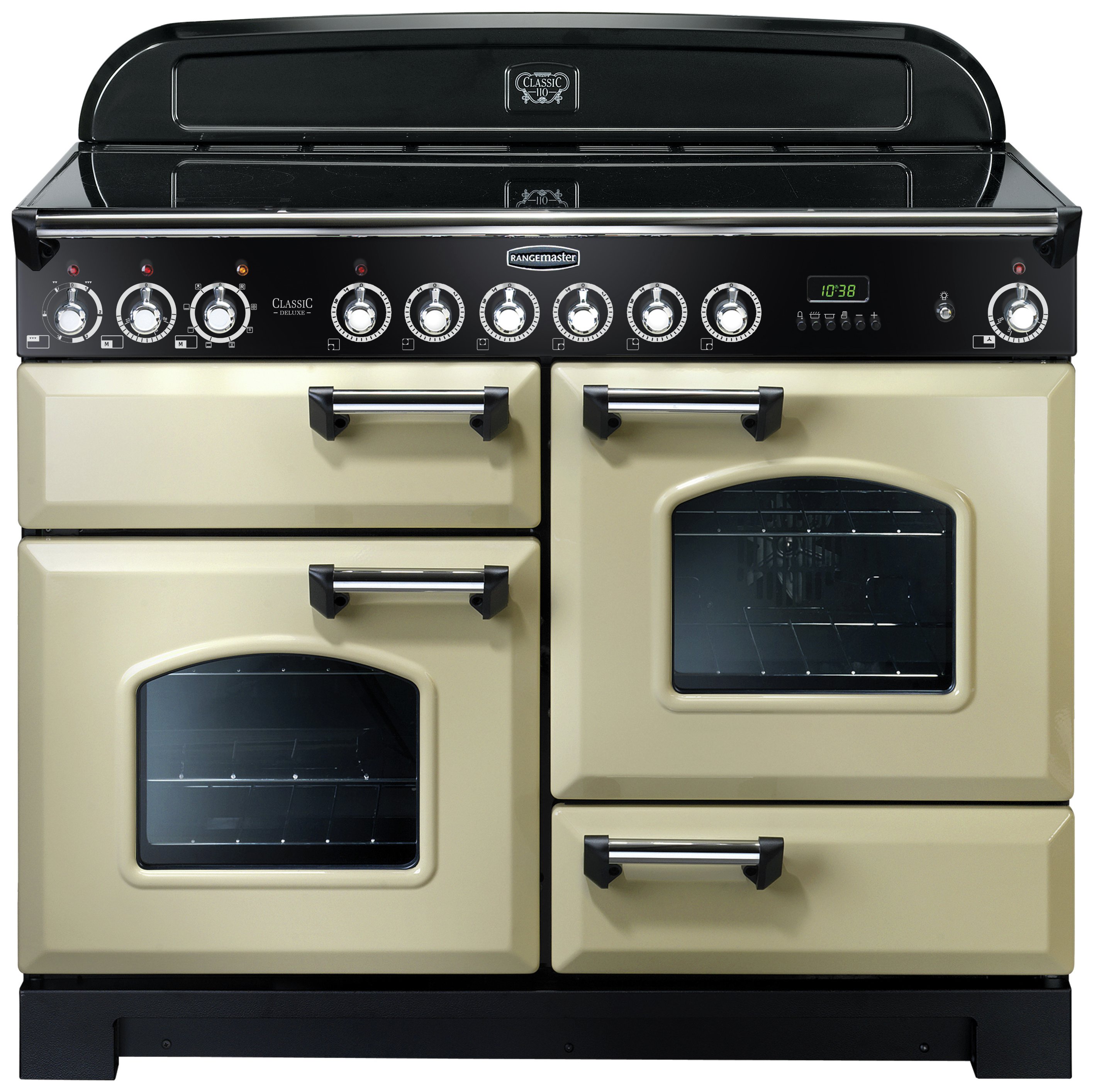 Rangemaster Classic Deluxe 110cm Ceramic Range Cooker -Cream