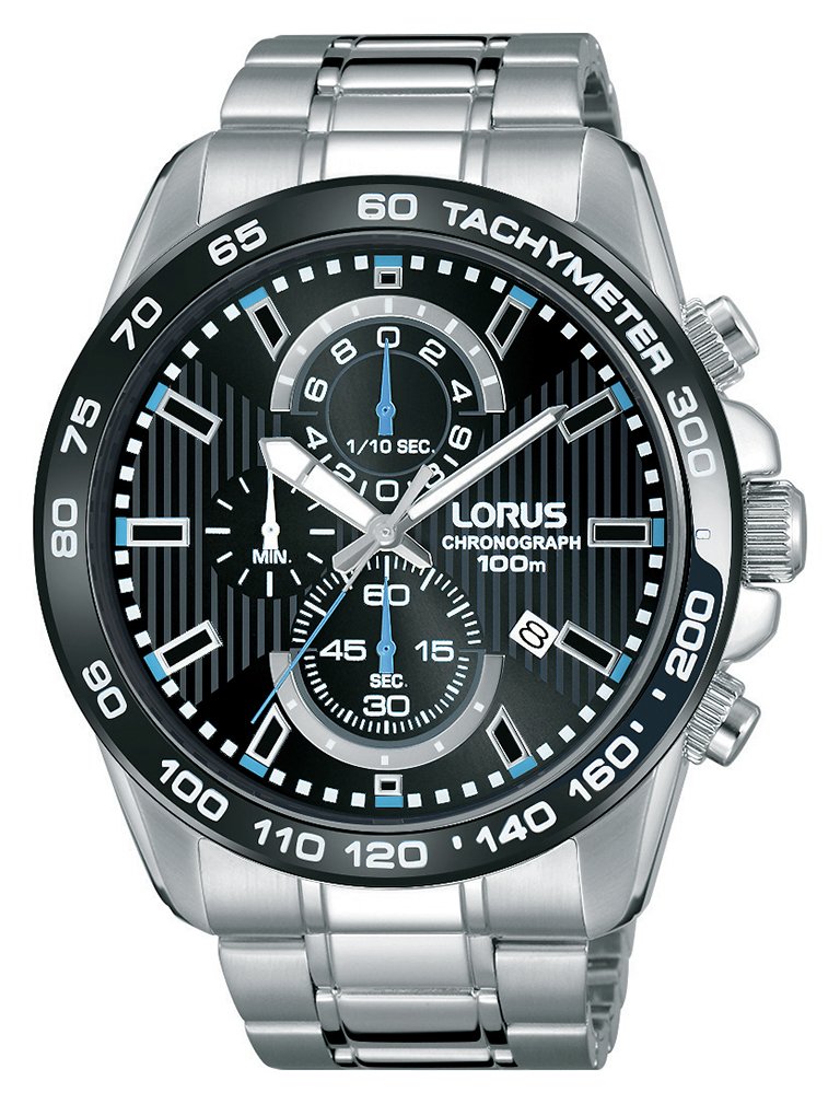 Lorus Men's Silver Stainless Steel Bracelet Bezel Watch review