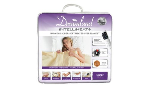 Dreamland Harmony Intelliheat Super-Soft Overblanket -Single