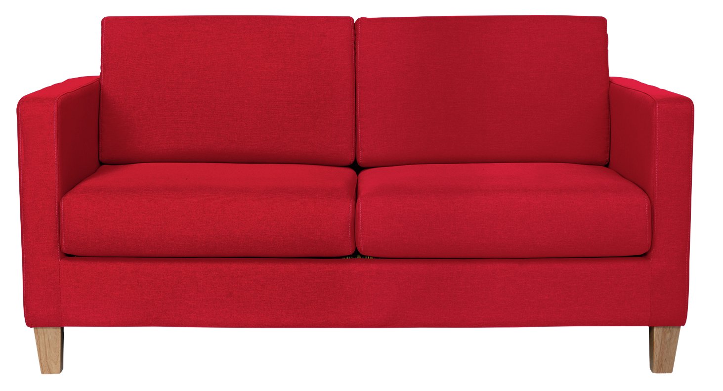 Argos Home Rosie 2 Seater Fabric Sofa Bed - Red