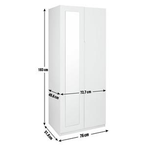 Buy Legato 2 Door Mirrored Wardrobe - White Gloss | Wardrobes | Argos