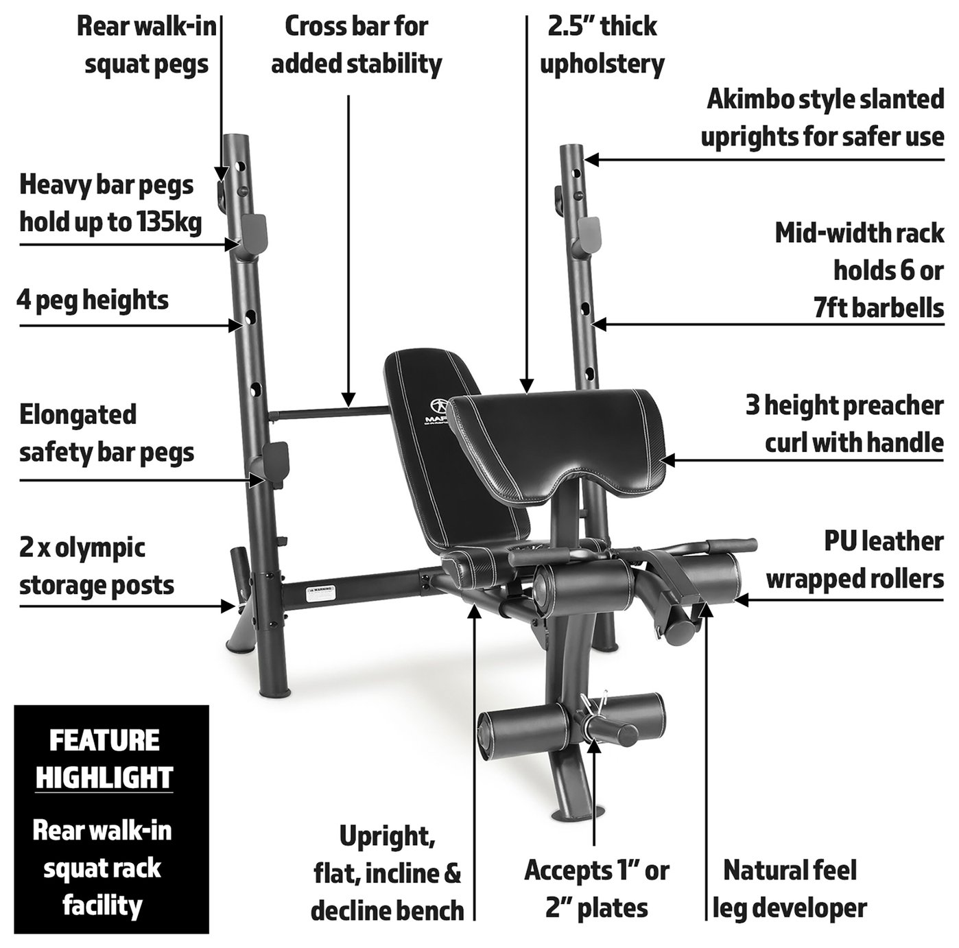 Marcy MD 867 Diamond Elite Olympic Bench Reviews