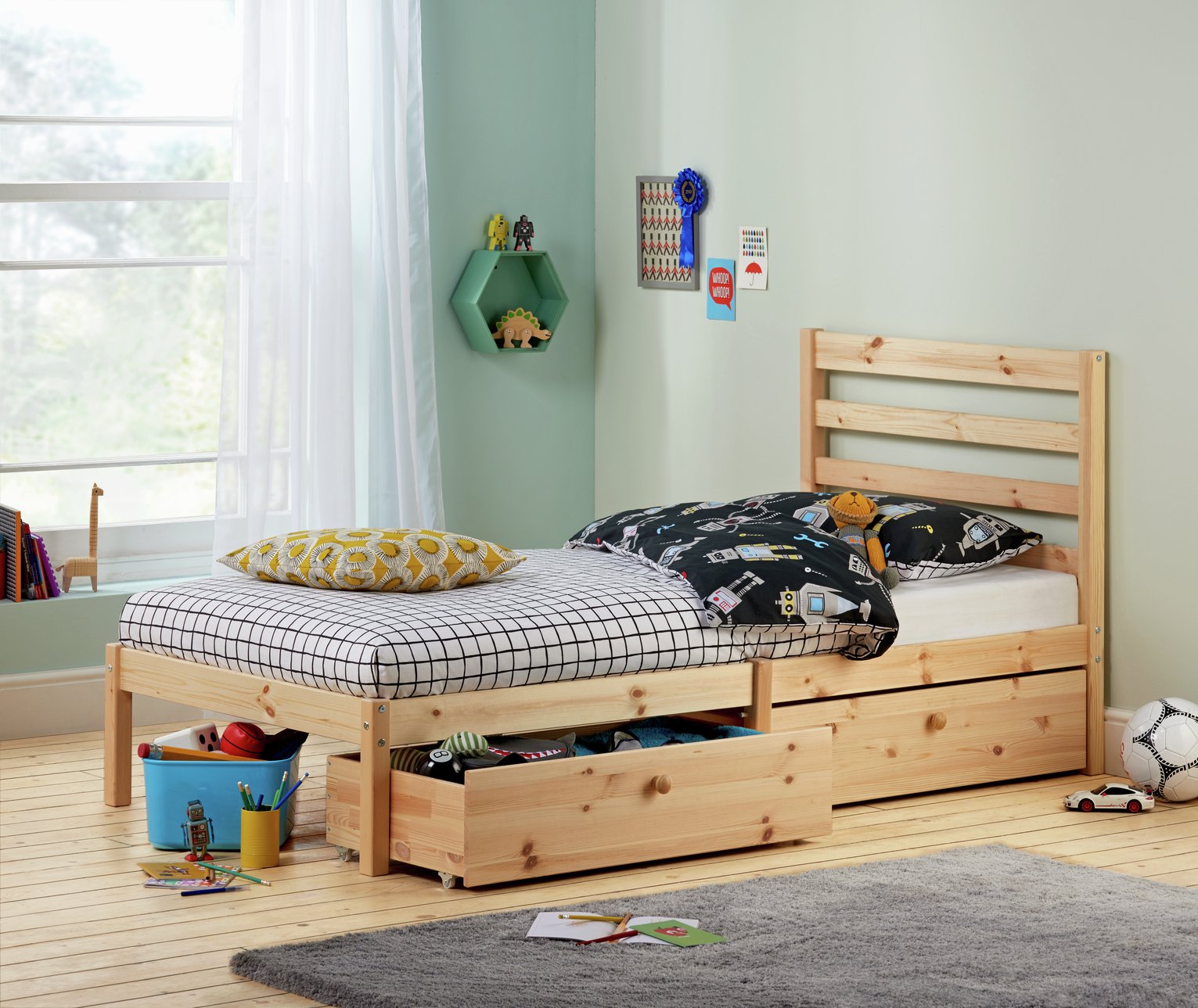 argos kids single bed