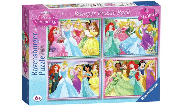 Buy Ravensburger Disney Princess 100 Piece Puzzle 4 Pack Jigsaws And Puzzles Argos