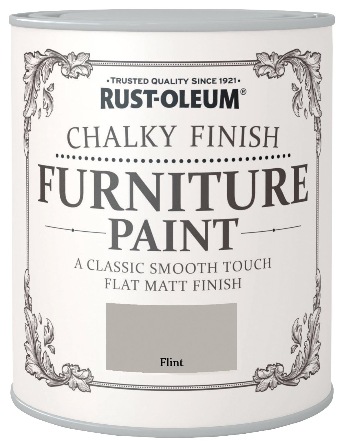 Rust-Oleum Chalky Matt Furniture Paint 750ml - Flint